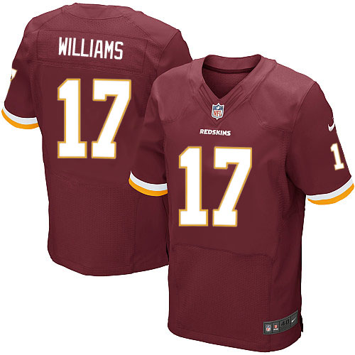 Men's Elite Doug Williams Nike Jersey Burgundy Red Home - #17 NFL Washington Redskins